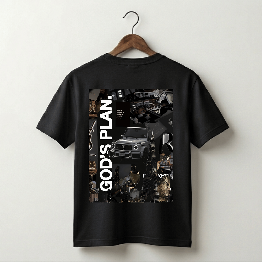 God's Plan Luxury Collage Tee