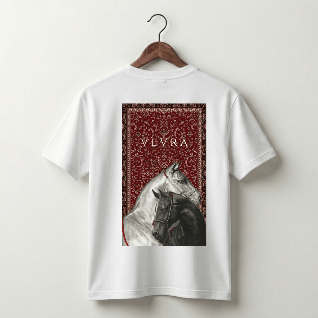 VLVRA Horse Print Oversized T-Shirt