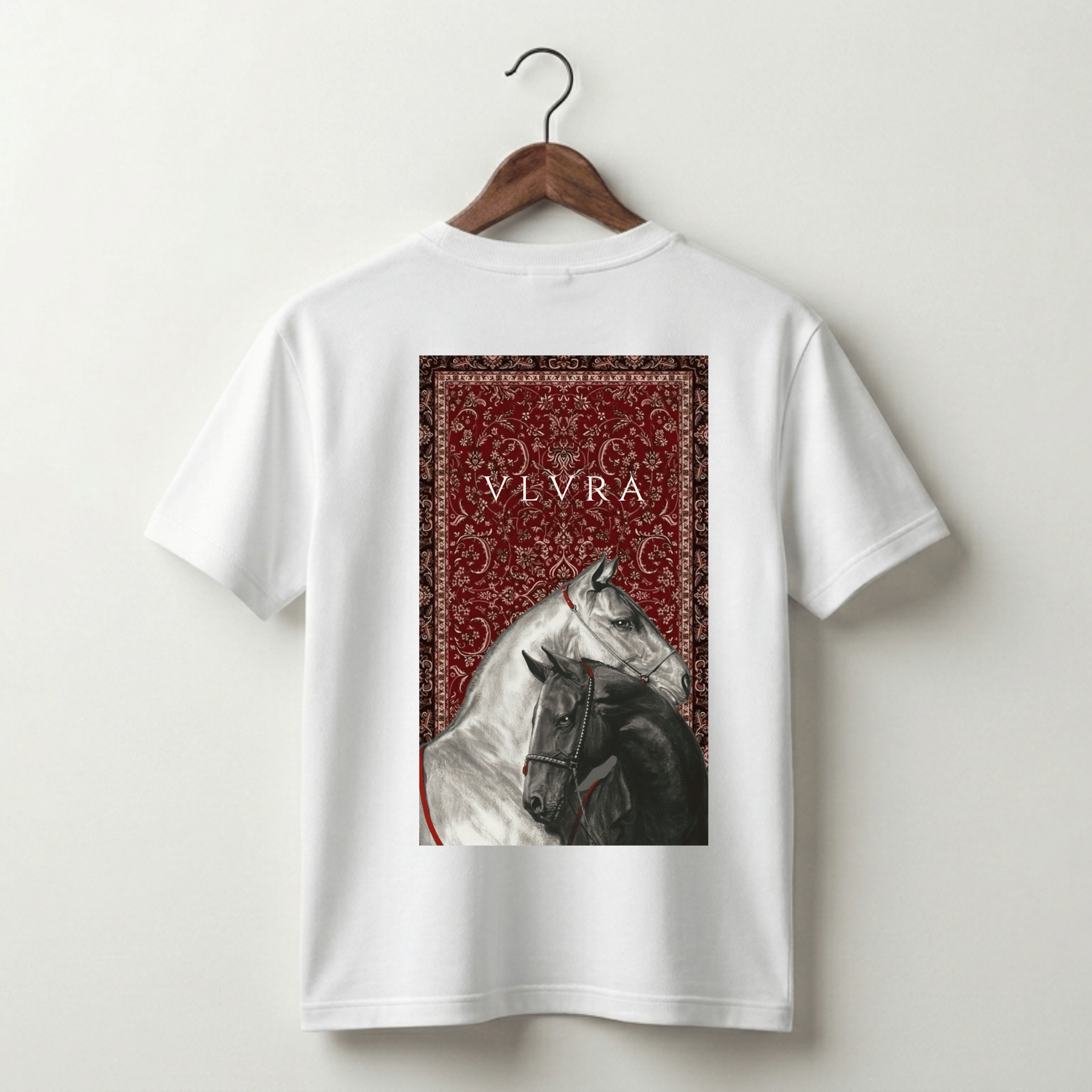 VLVRA Horse Print Oversized T-Shirt