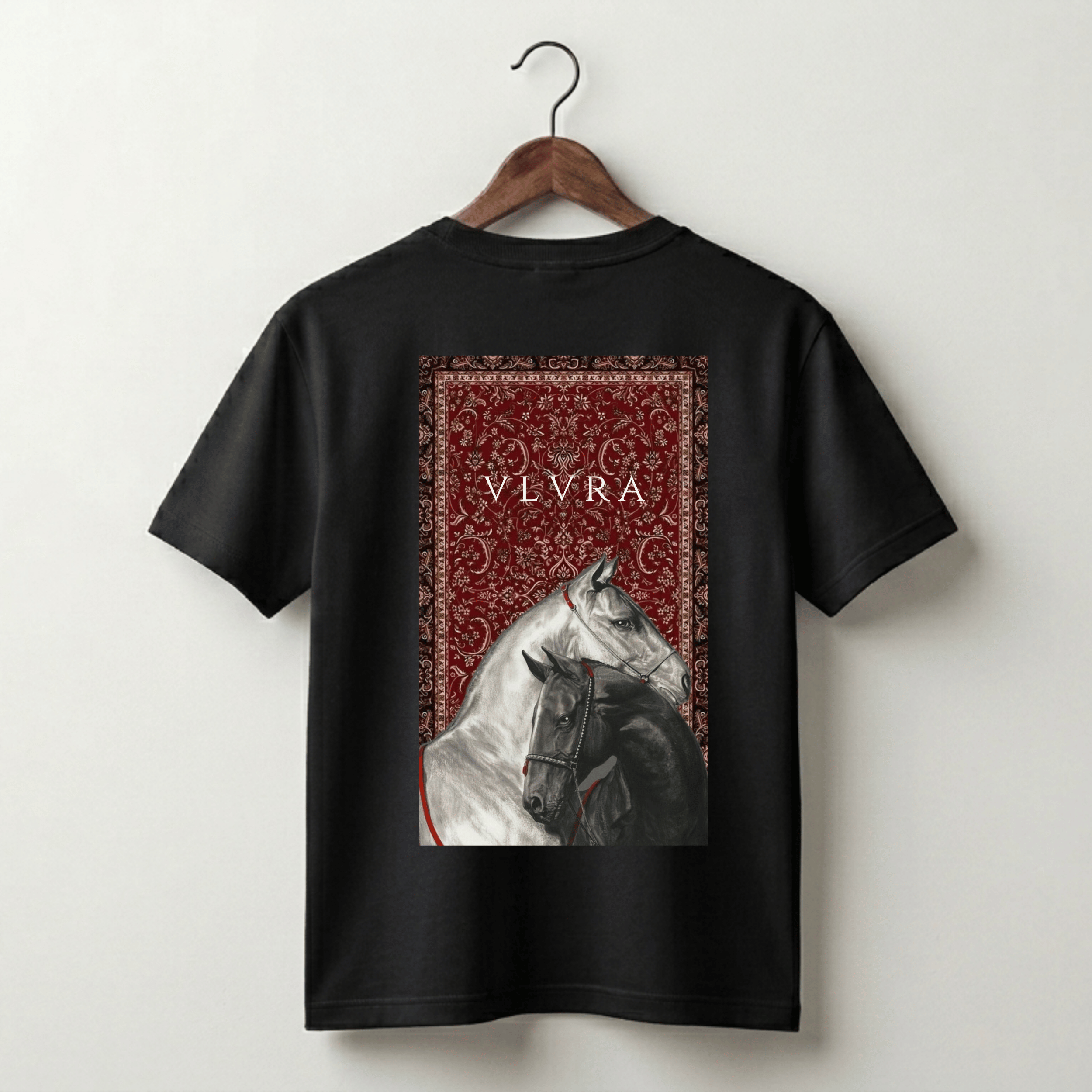 VLVRA Horse Print Oversized T-Shirt