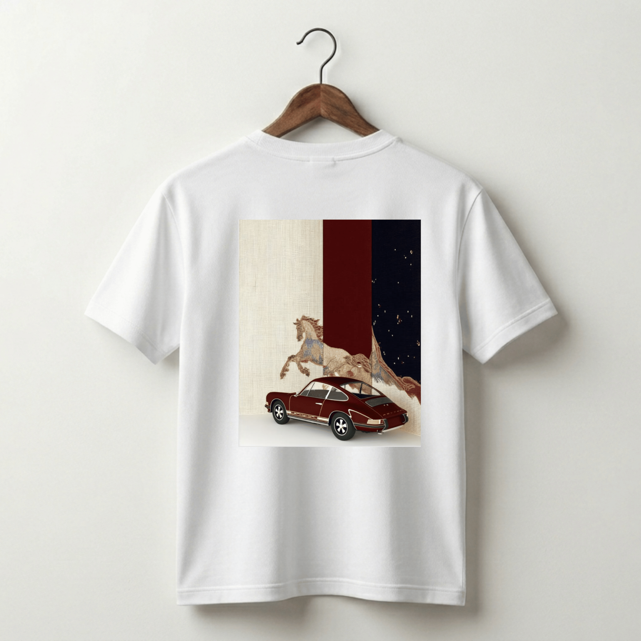 VLVRA Horse & Classic Car Oversized T-Shirt