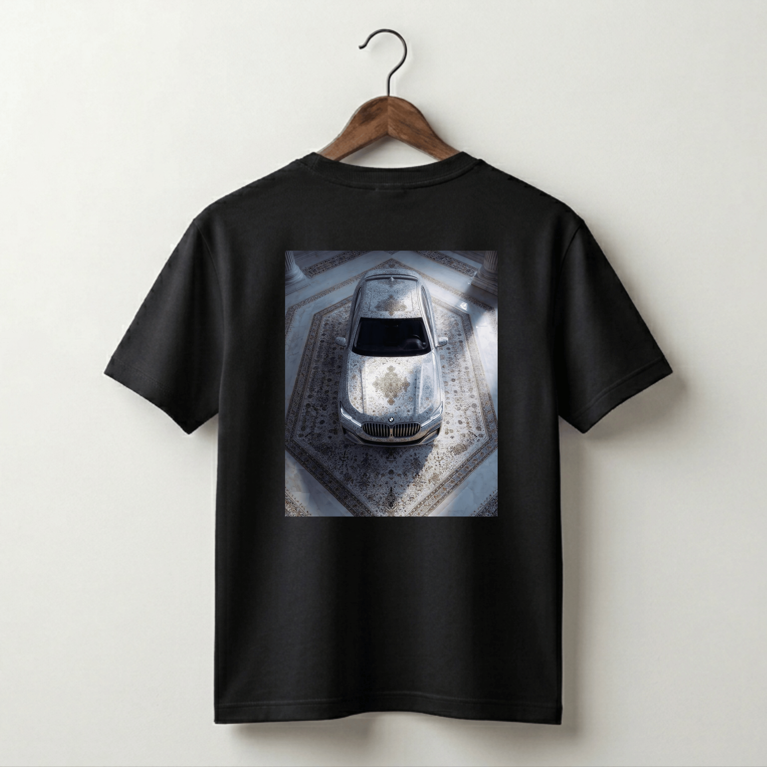 VLVRA BMW Carpet Aerial Oversized T-Shirt – 220 GSM Interlock