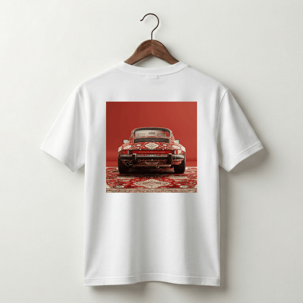 VLVRA Porsche 911 Red Carpet Wrap Oversized T-Shirt