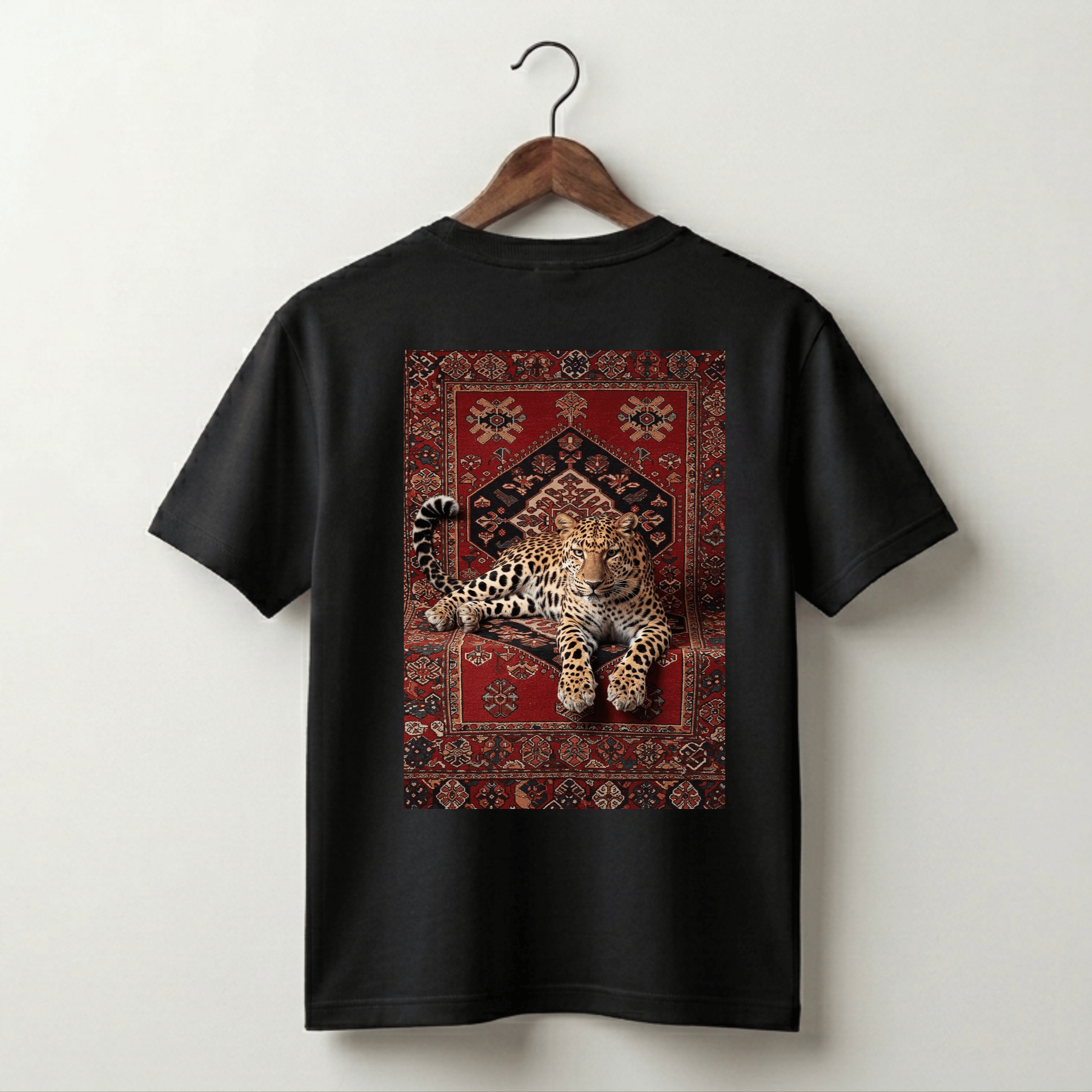 VLVRA Leopard Red Carpet Oversized T-Shirt
